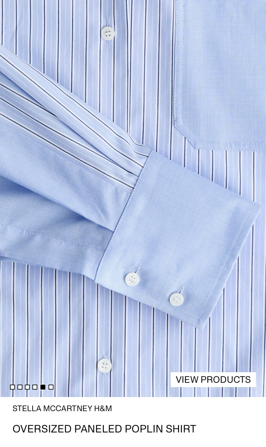 Stella McCartney x H&M Oversized Panelled Poplin Shirt - photo 5