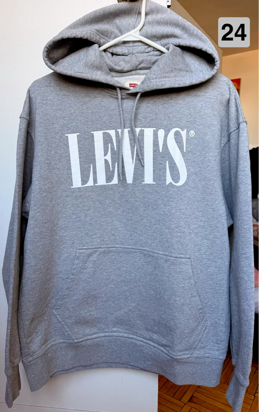 Levi's Grey Relaxed Fit Pullover Hoodie