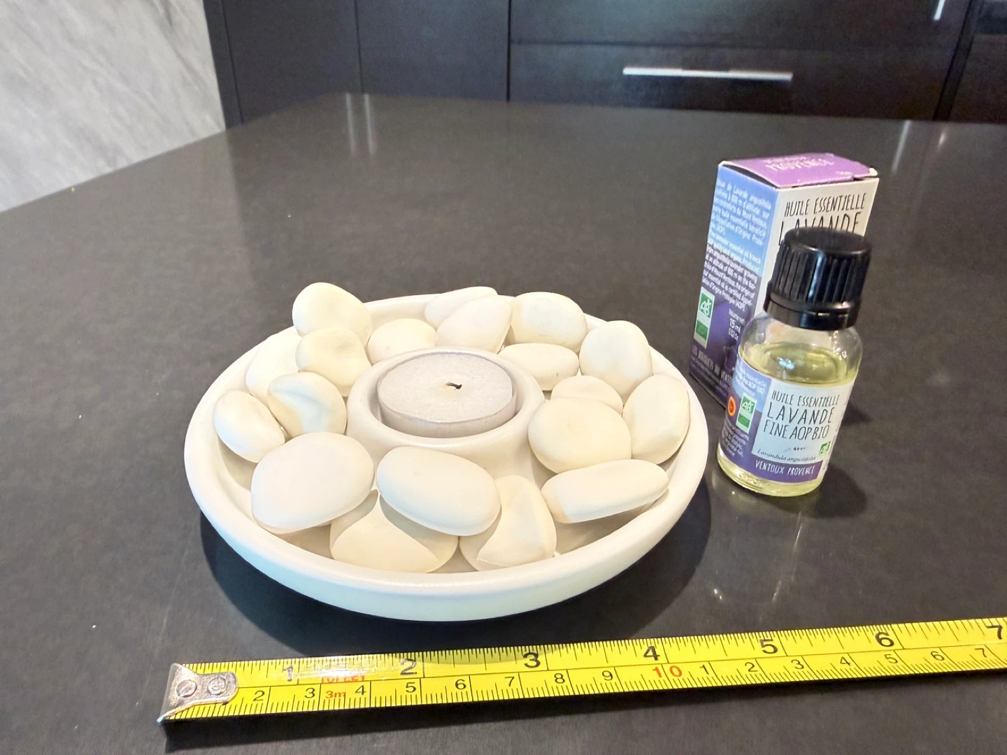 Stone diffuser /candle holder +Lavender Essential 15ml Oil - photo 2