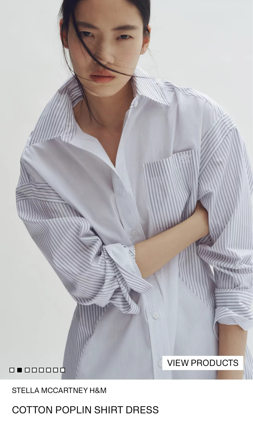 Stella McCartney H&M Cotton Poplin Shirt Dress - photo 2