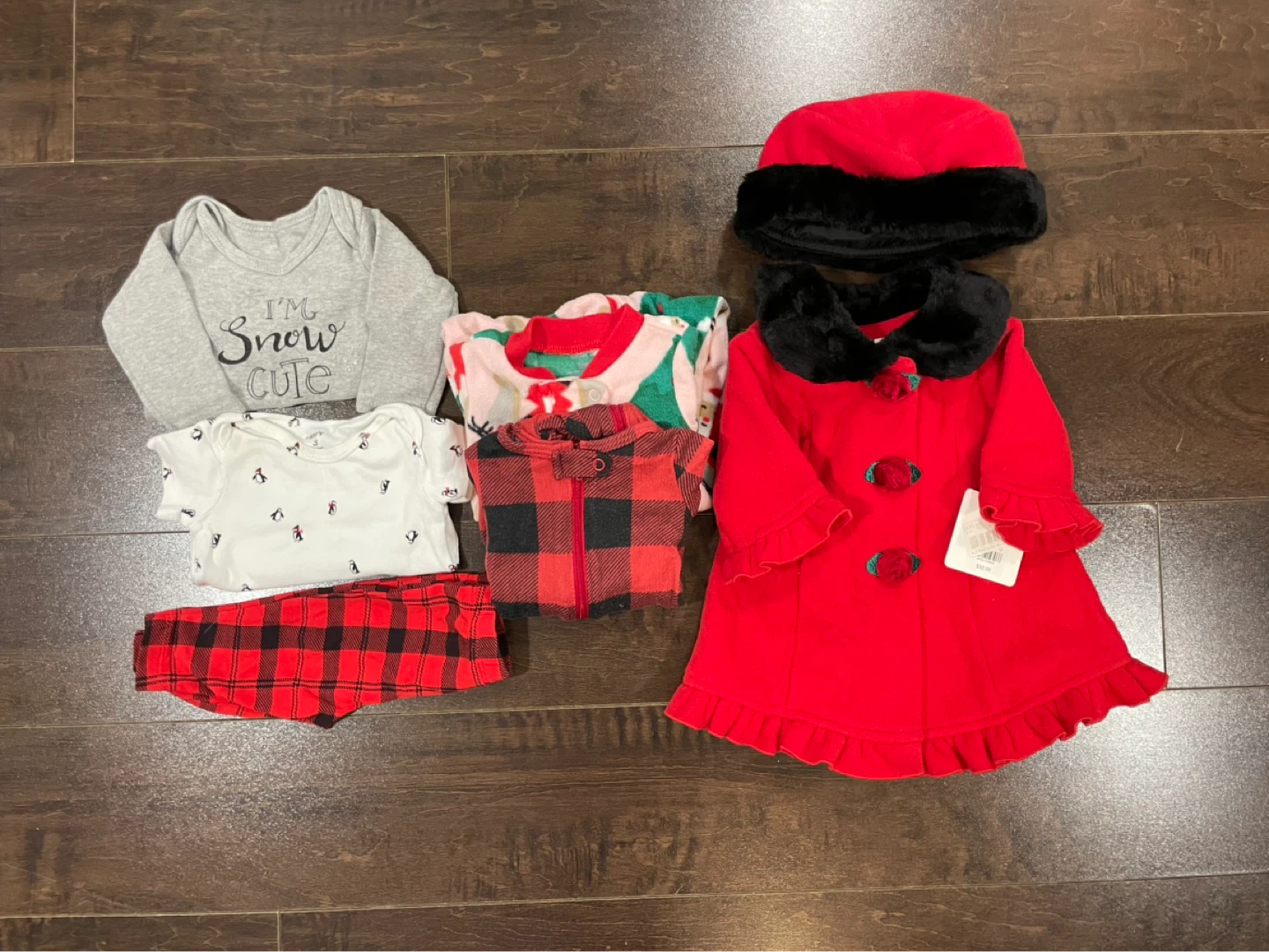 0-3 month baby winter themed bundle