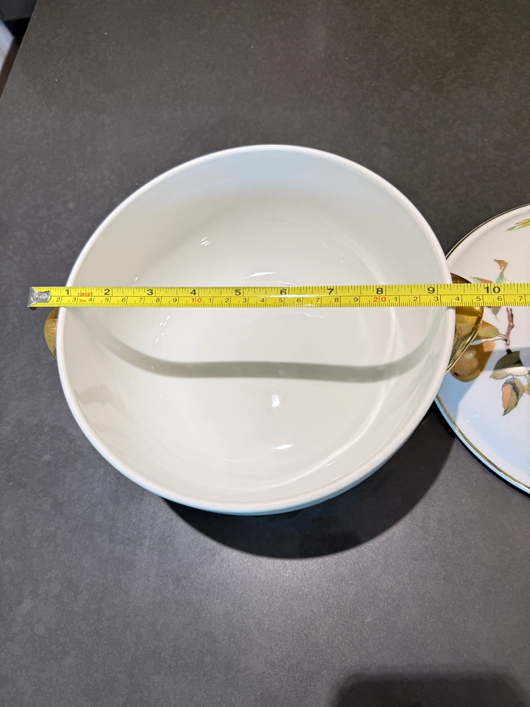 Vintage Ceramic Serving Dish with Fruit Motif - photo 5