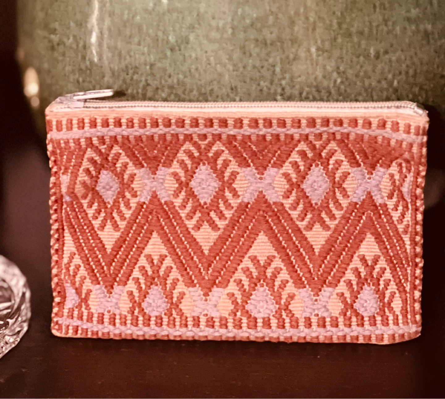 Small Zippered Pouch with Geometric Pattern (unisex) - photo 3