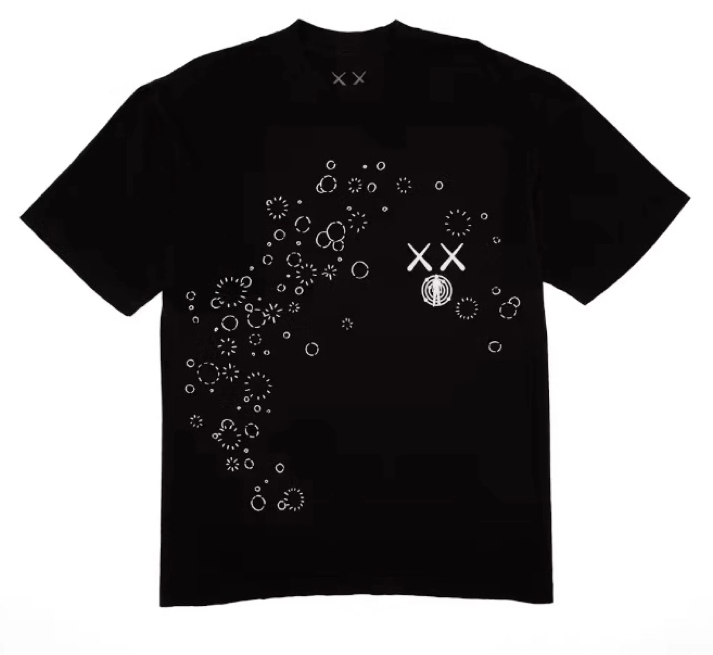 KAWS for Kid Cudi Moon Man GID T-Shirt Black