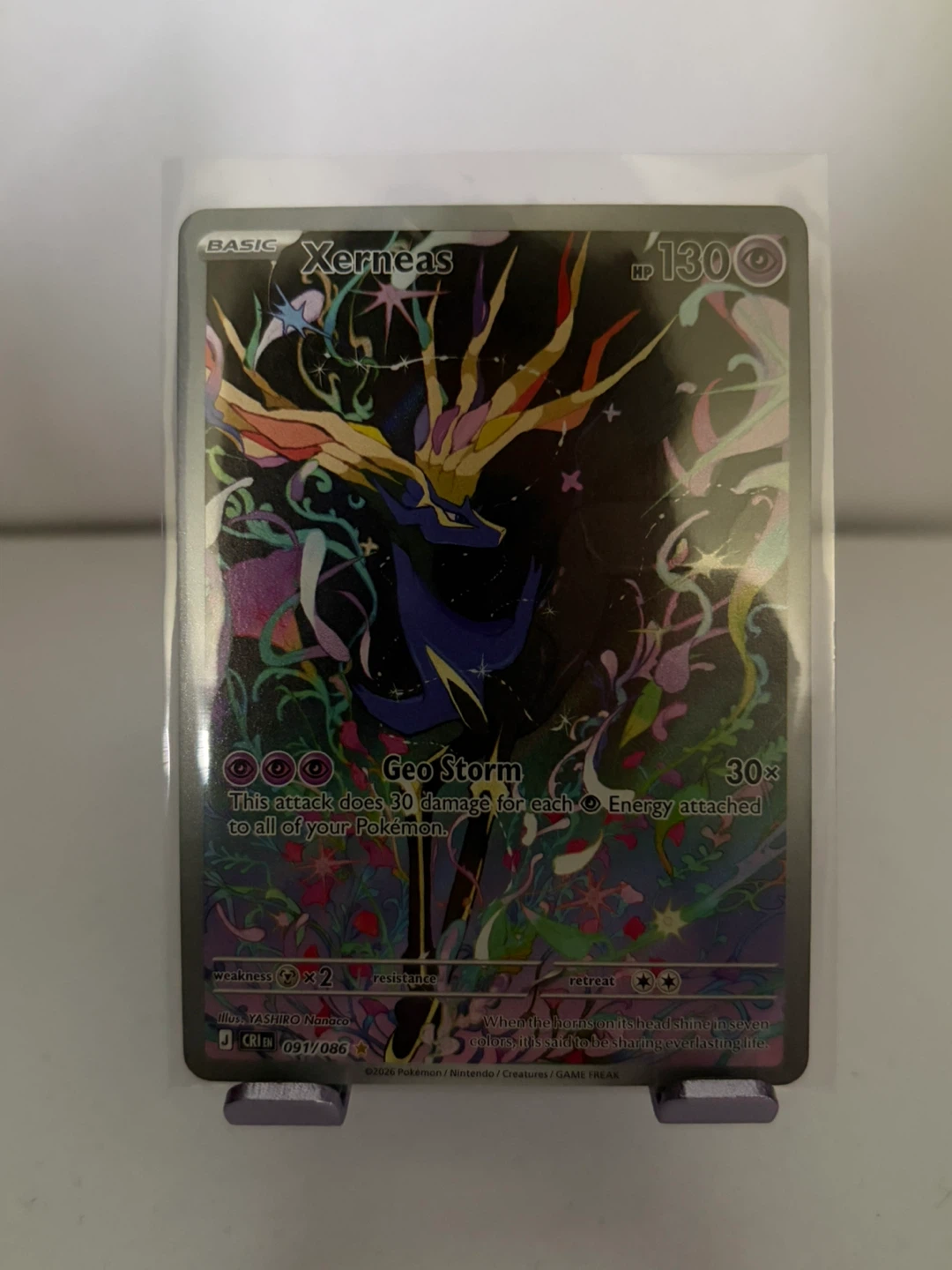 Xerneas Pokémon Card 091/086