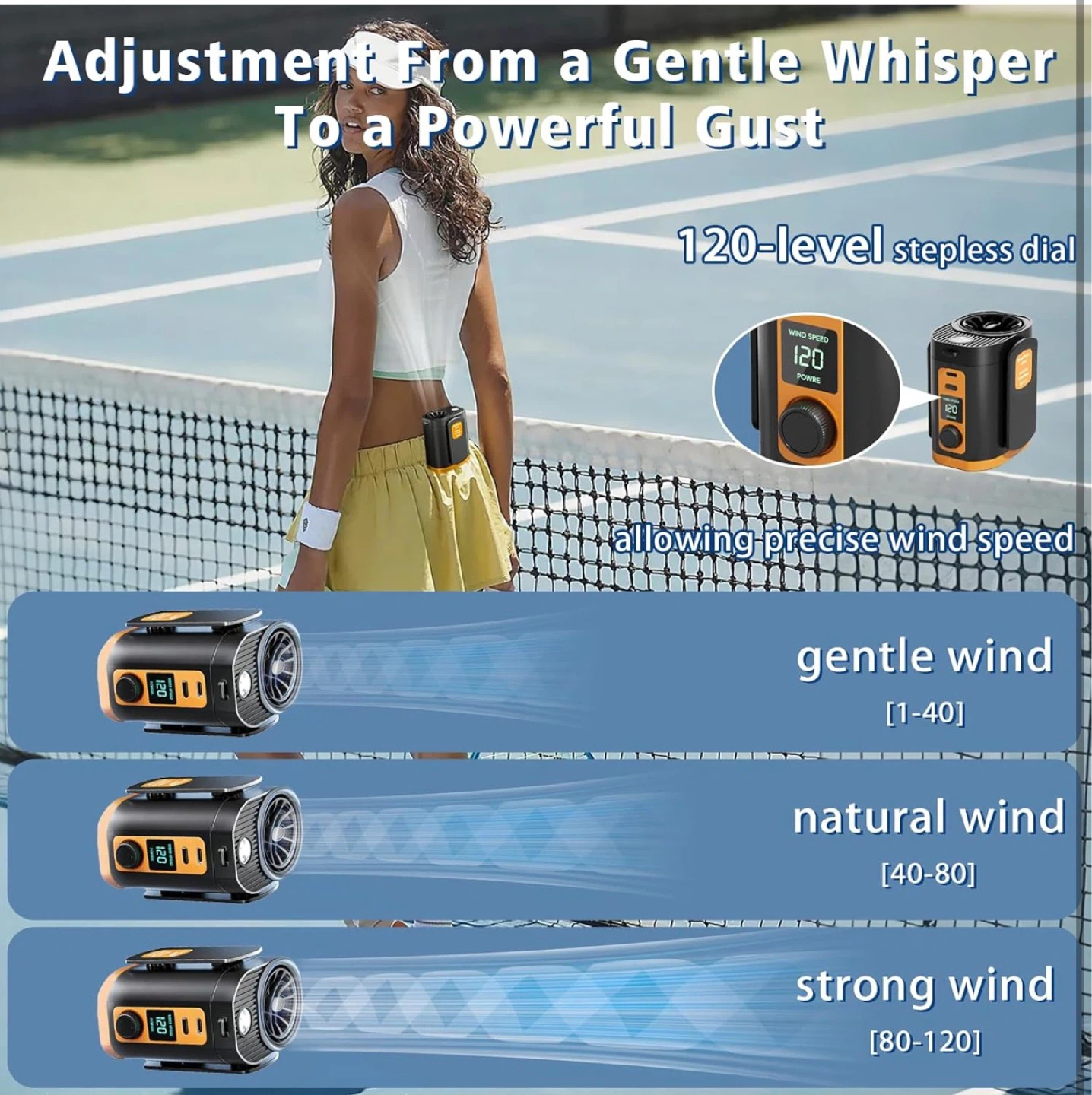 Portable Clip-On Fan with Power Bank & LED Light - photo 4
