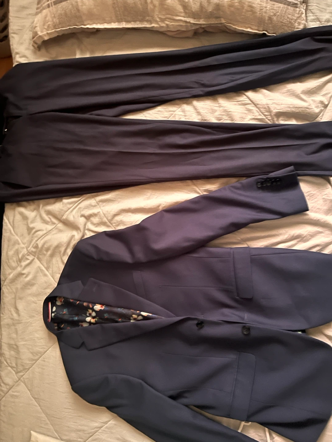 Blue Suit Jacket and Pants