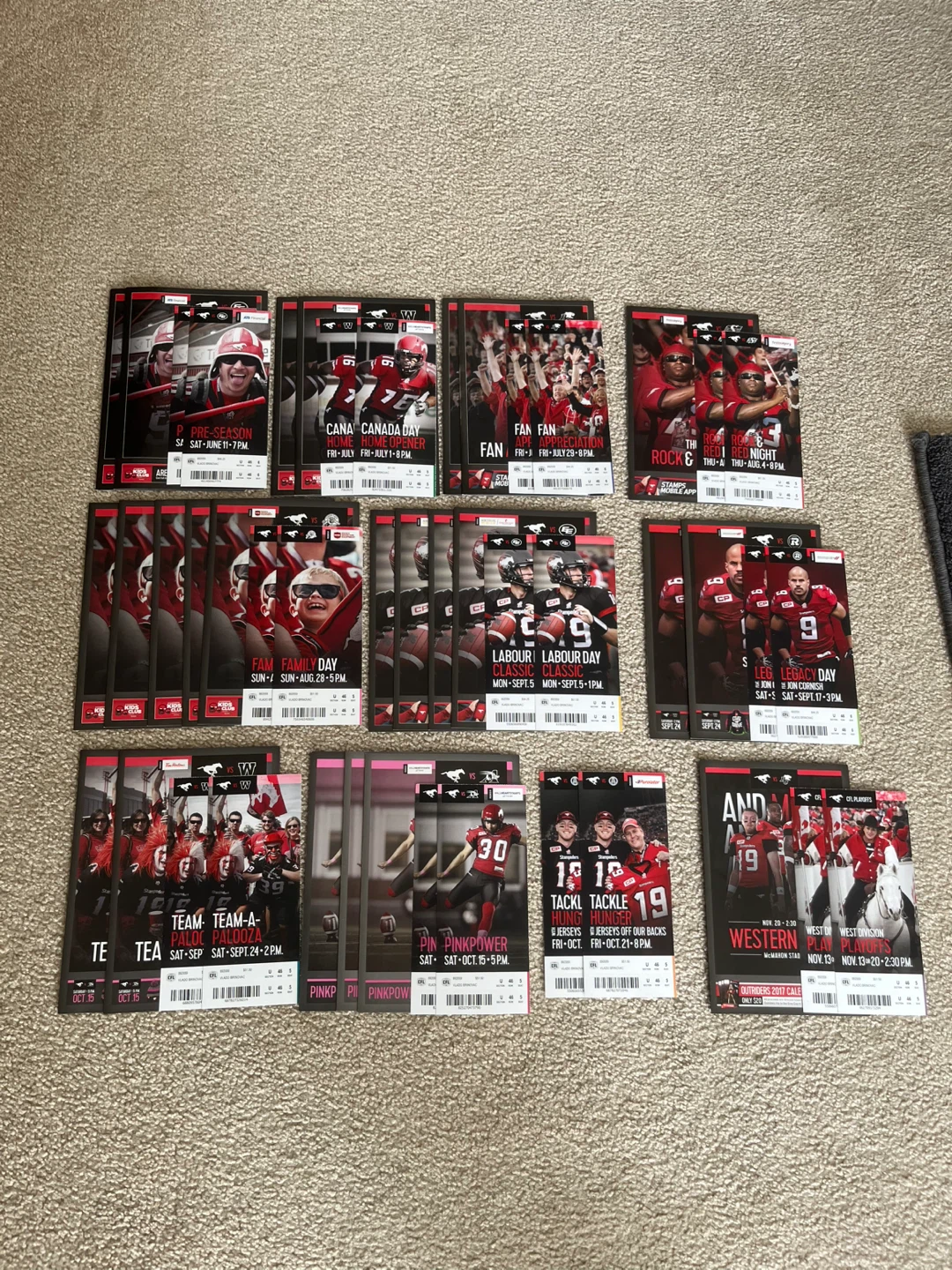 Calgary Stampeders Ticket Stubs and Game Programs - photo 4