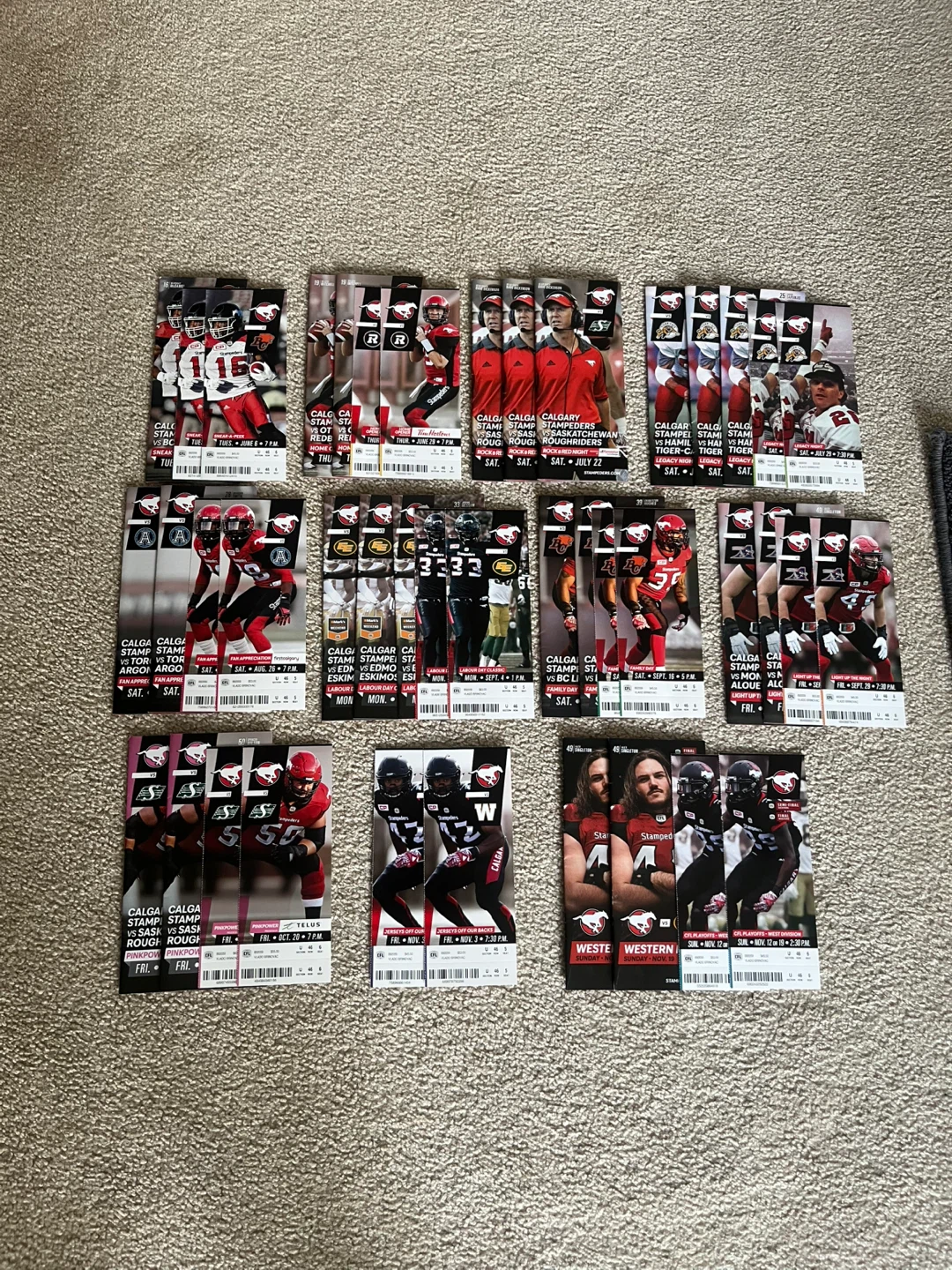 Calgary Stampeders Ticket Stubs and Game Programs - photo 5