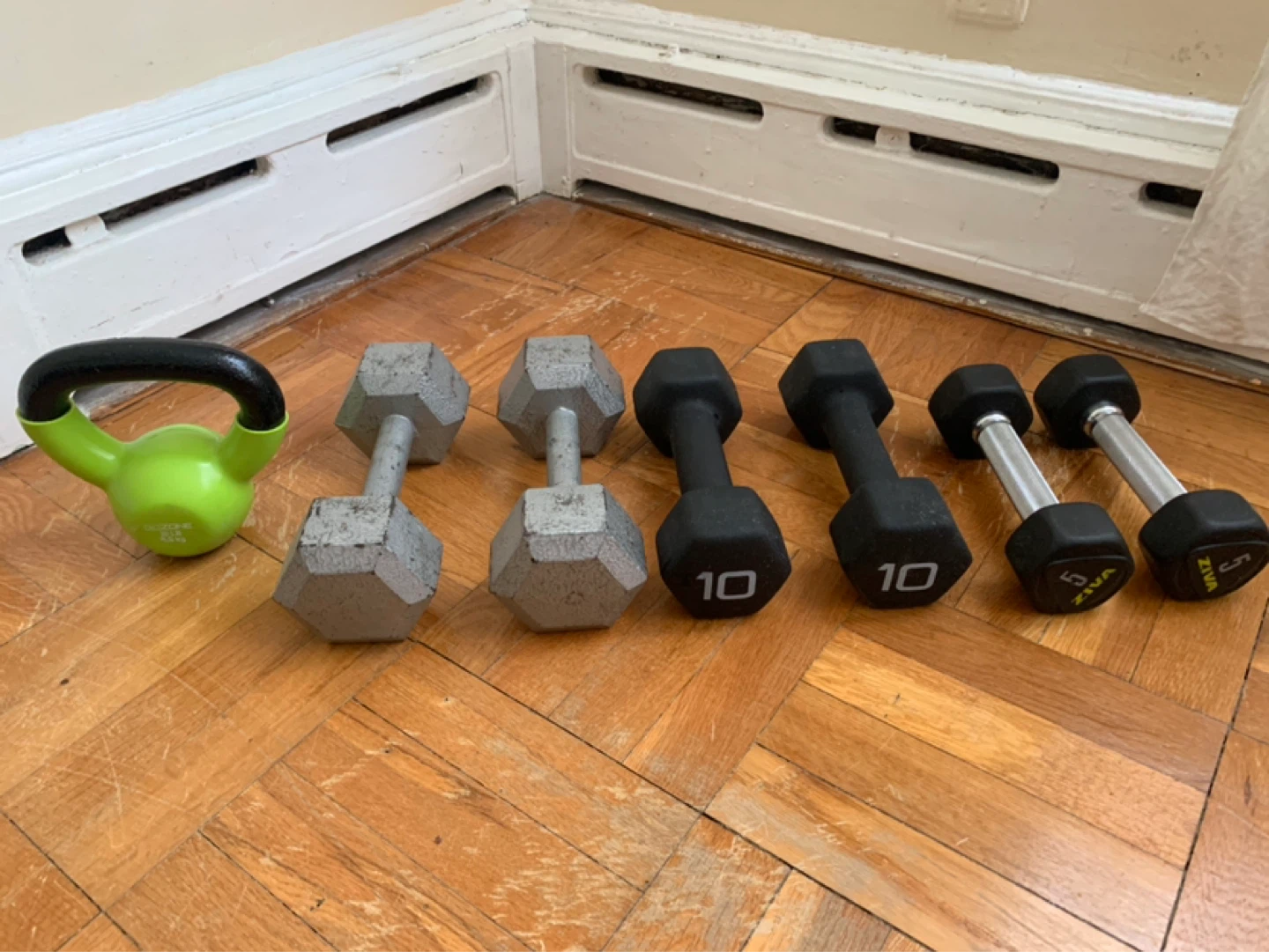 Weights Set: Dumbbells & Kettlebell ($60 All / Separate)