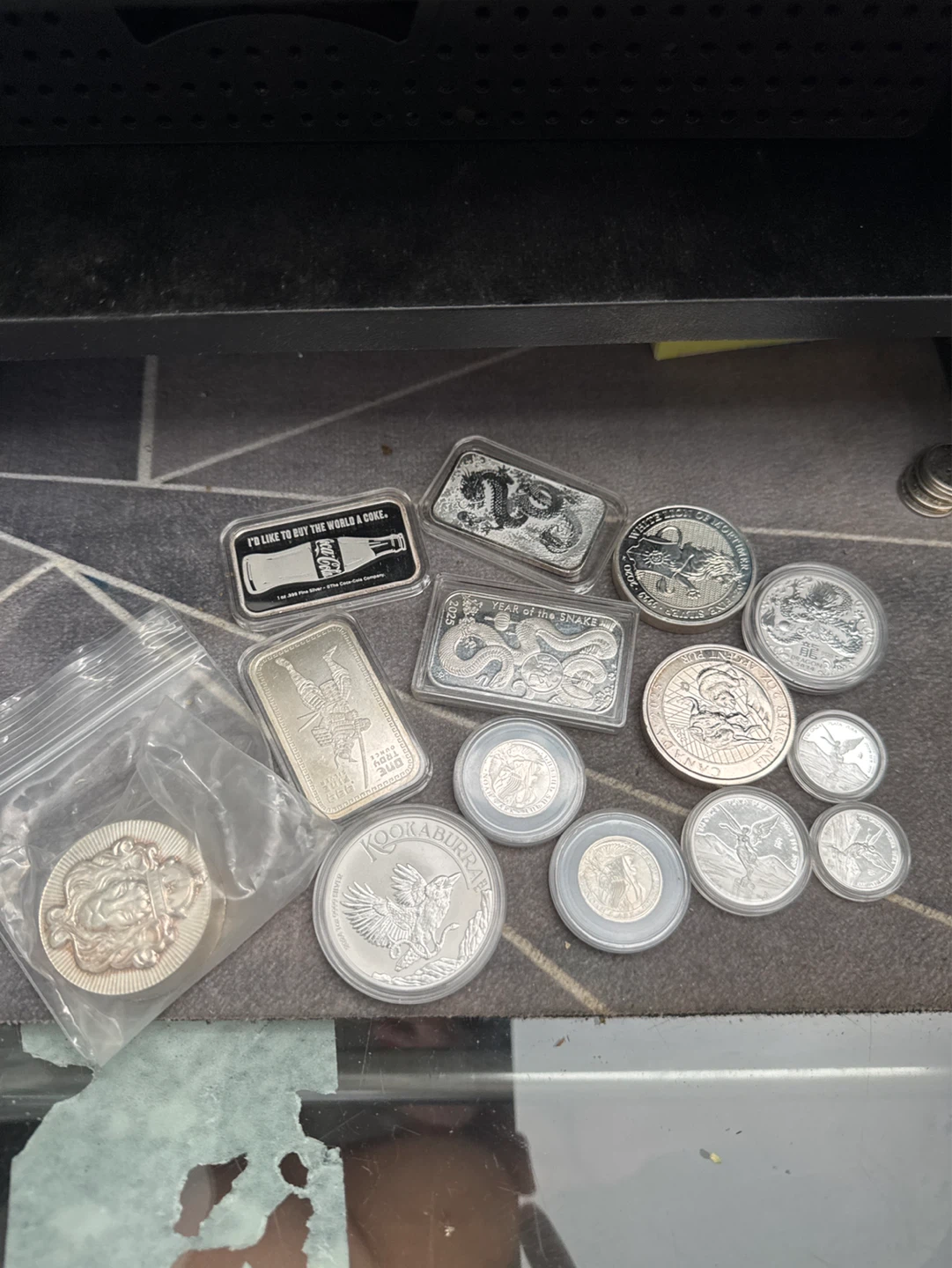 5oz, 2oz, 1oz, 1/2 oz, 1/4oz, 1/10 oz o