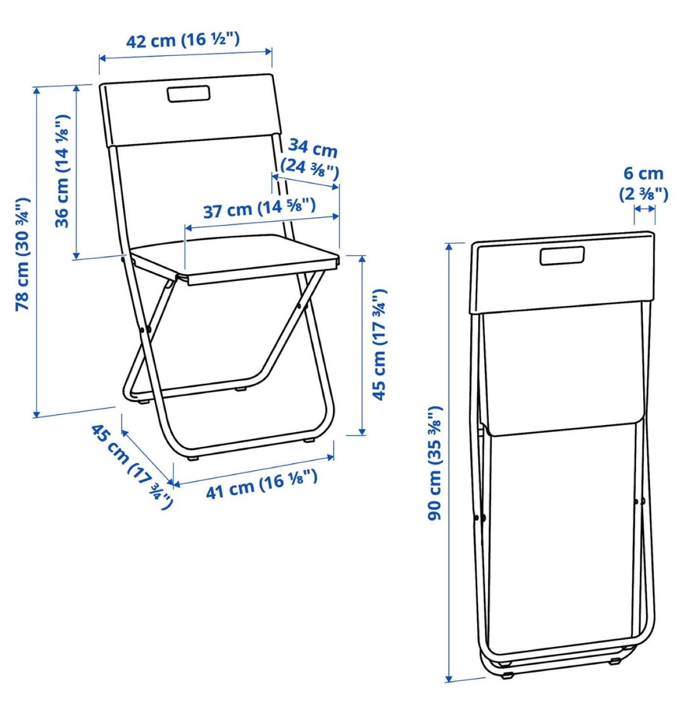 IKEA folding chair x4 for $20 - photo 2