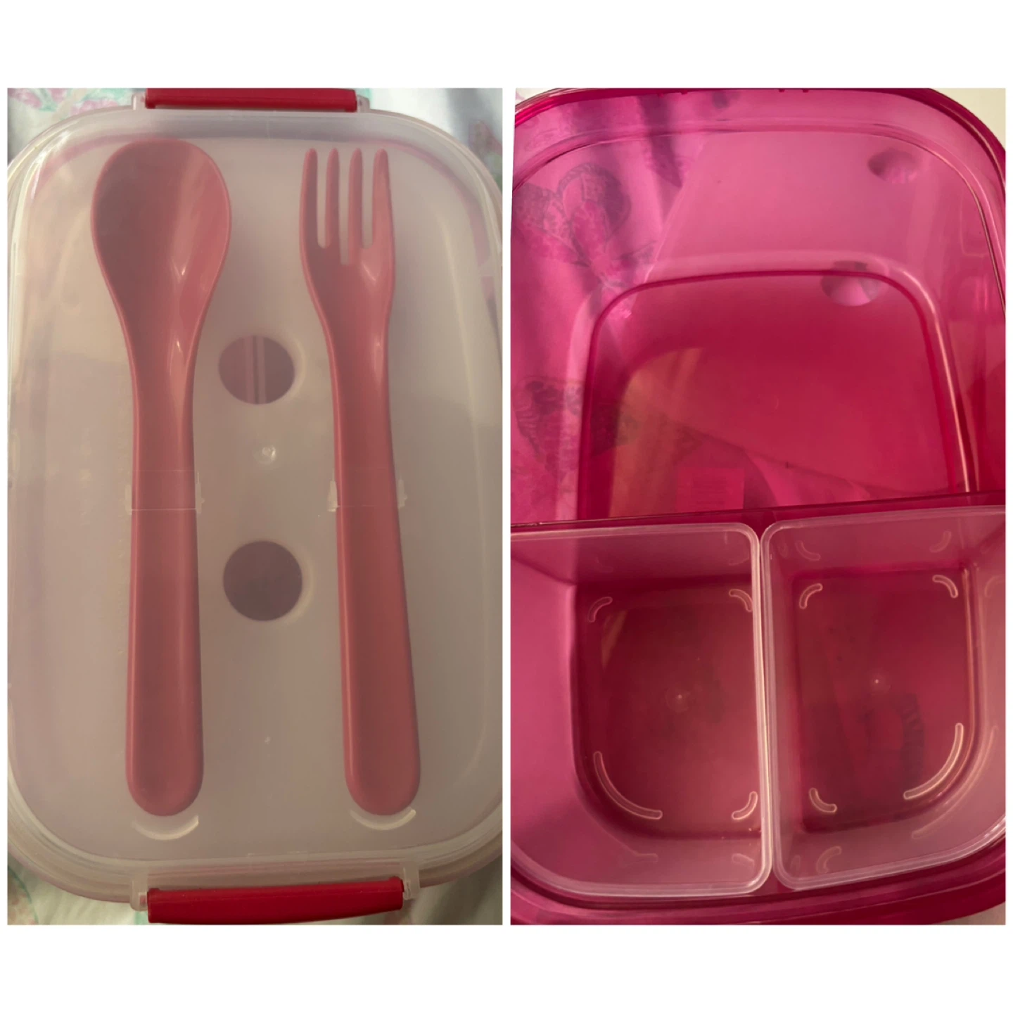 Bento Box With Utensils - *Pink*