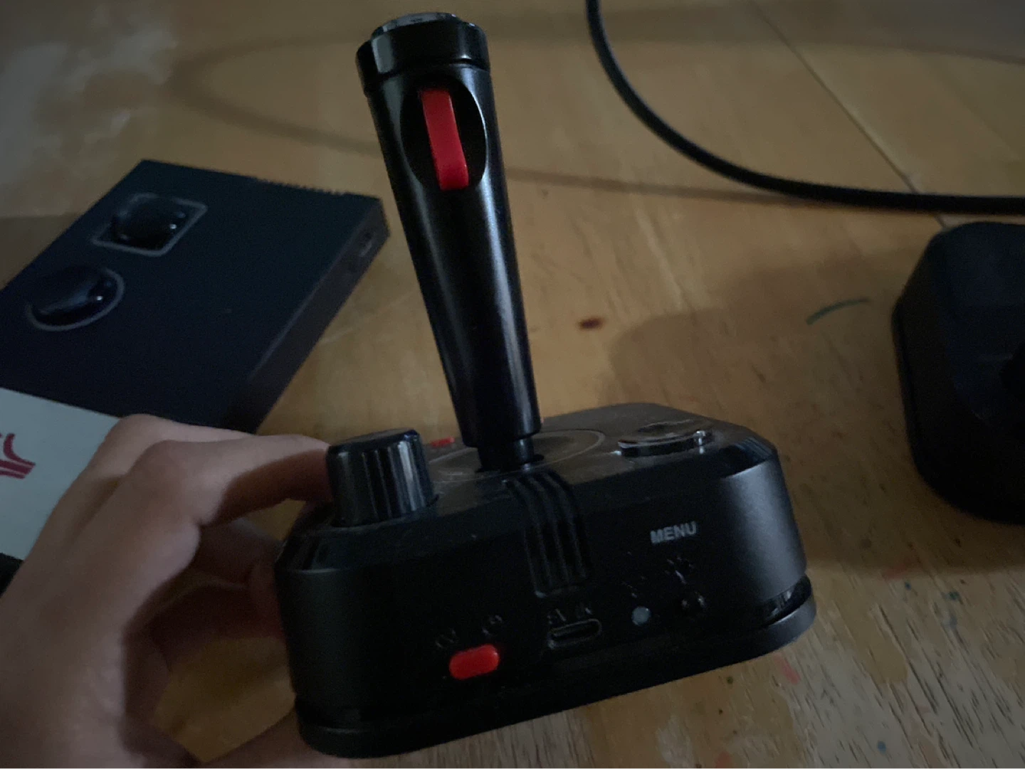 Atari retro game console with joystick controllers - photo 5