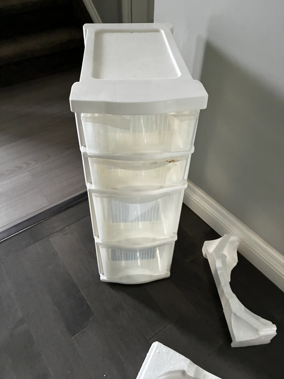 White 3-Drawer Storage Cart $5 for each or $12 for all three - photo 4