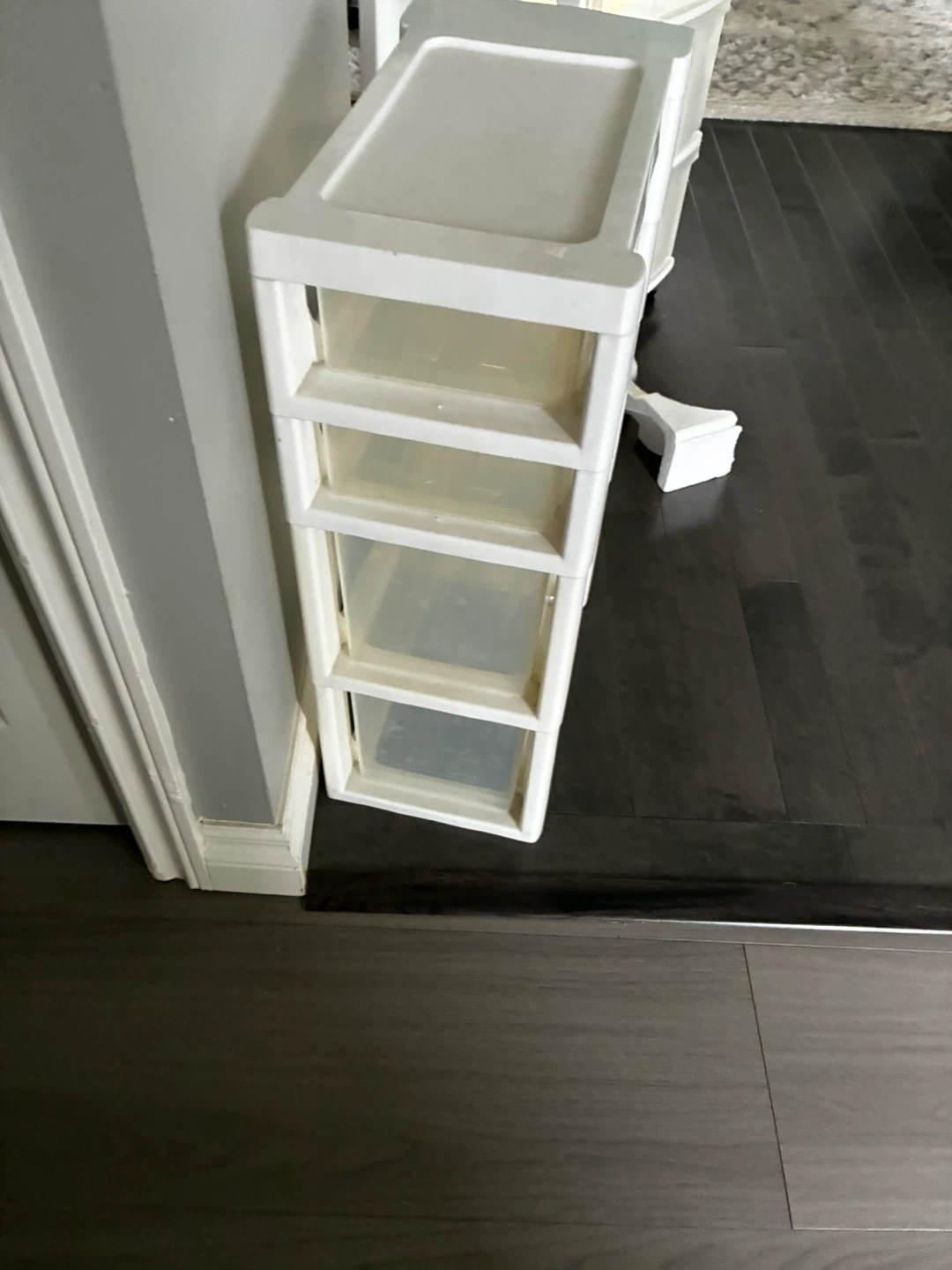 White 3-Drawer Storage Cart $5 for each or $12 for all three - photo 5