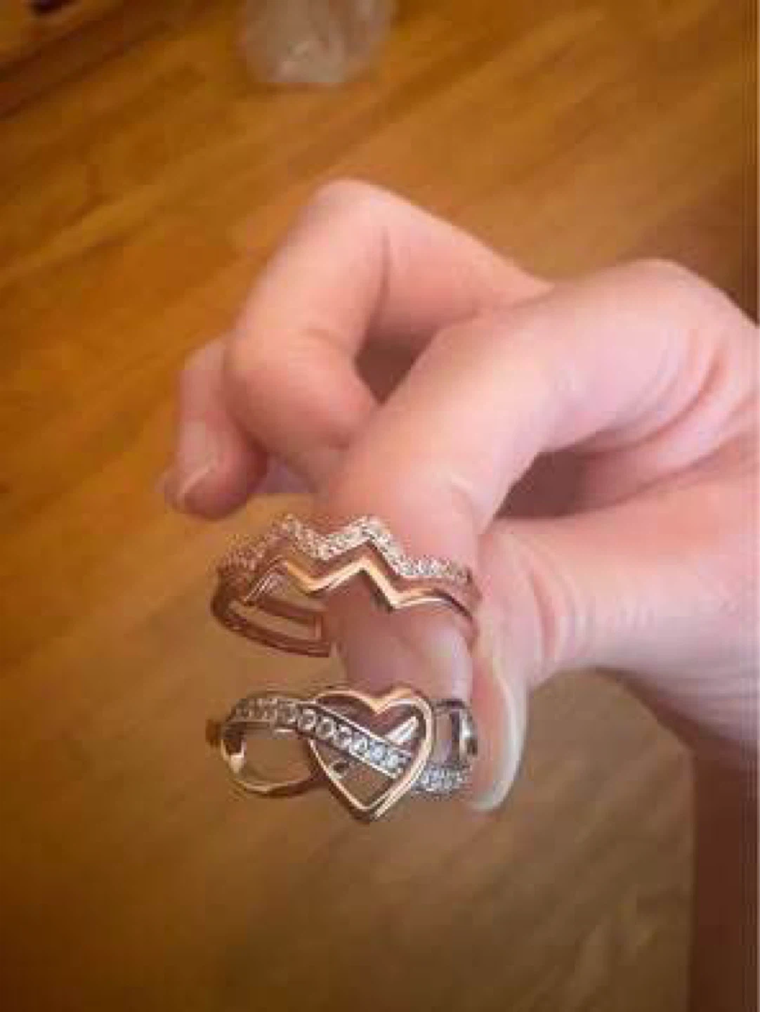 925 Sterling silver rings-Size 6, Both together for $5