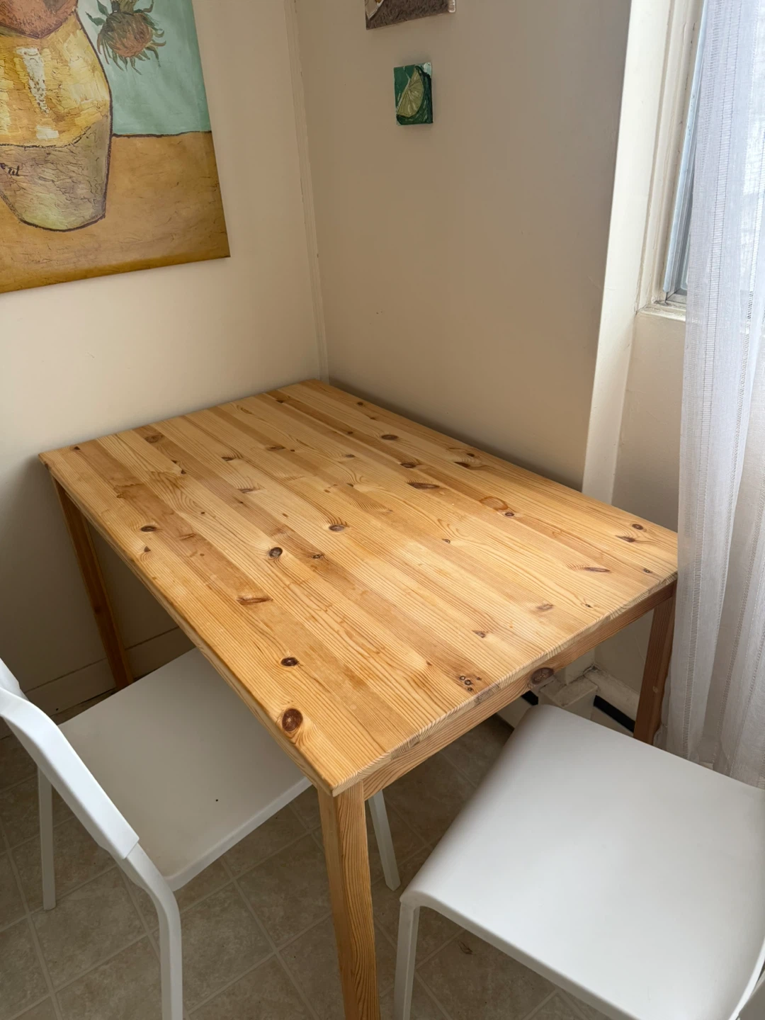 Dinner table and chairs