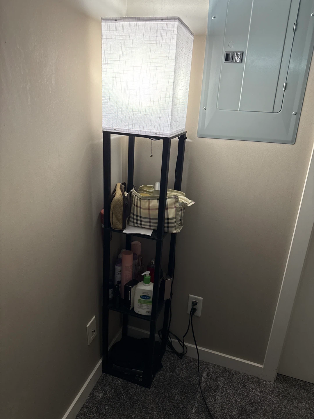 Floor Lamp with Shelves