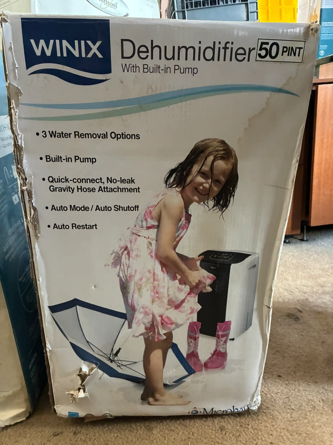 WINIX 50 Pint Dehumidifier with Built-in Pump