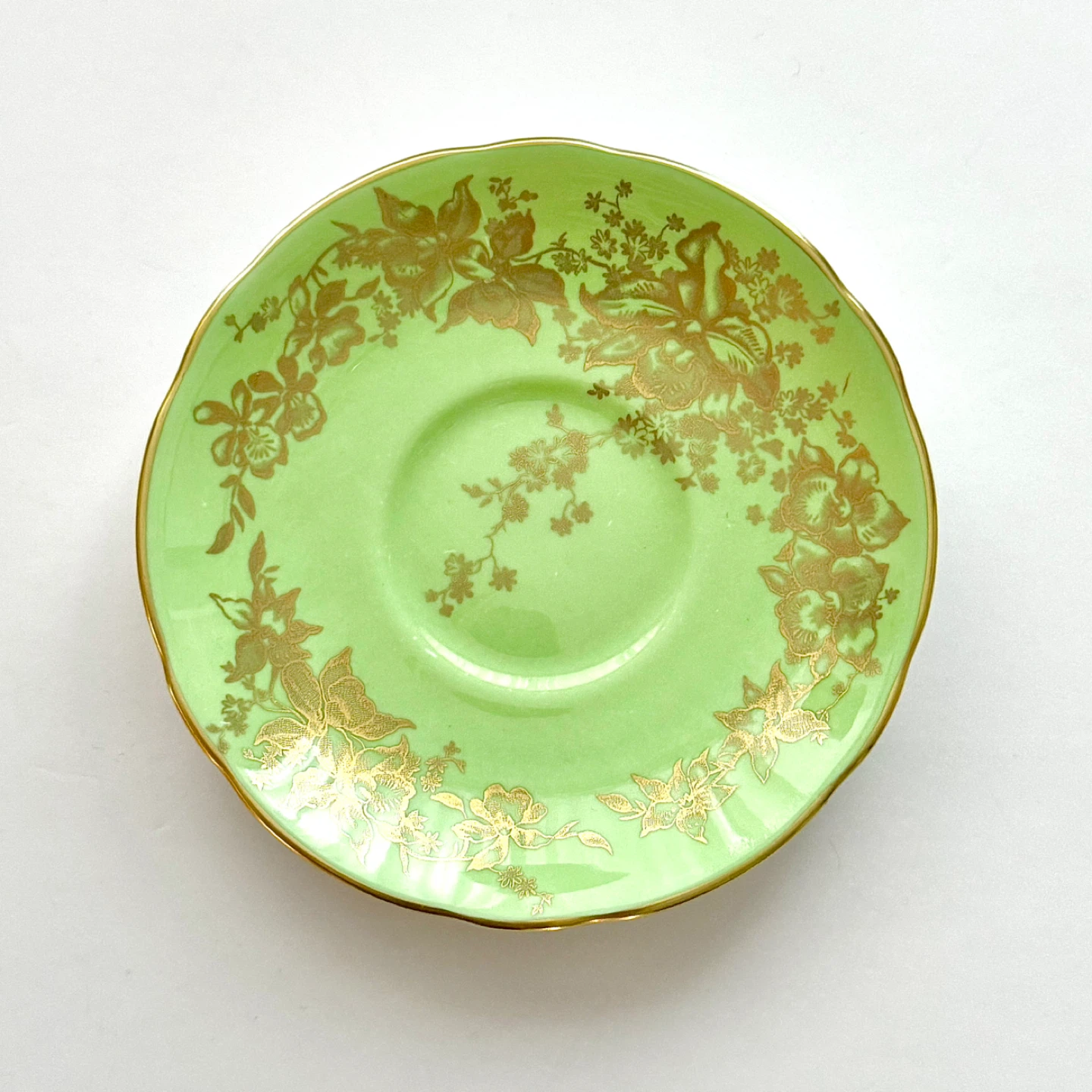 Vintage Coalport orchid cabinet teacup - photo 5