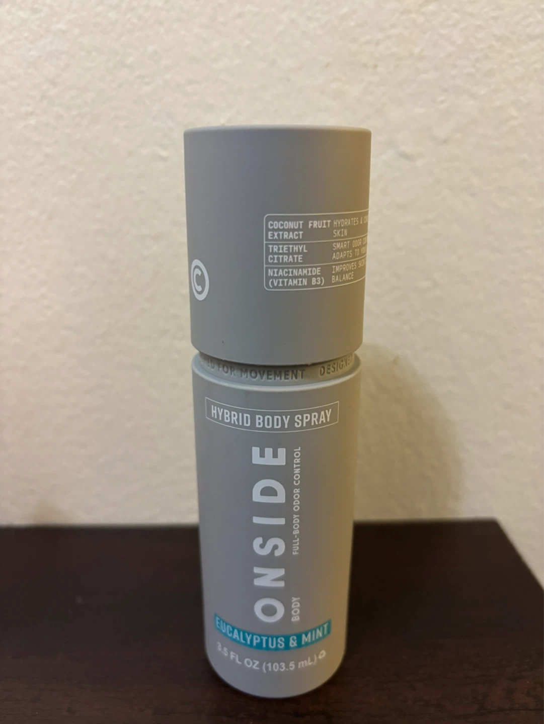 NEW-Onside Hybrid Body Spray Eucalyptus & Mint 3.5 oz