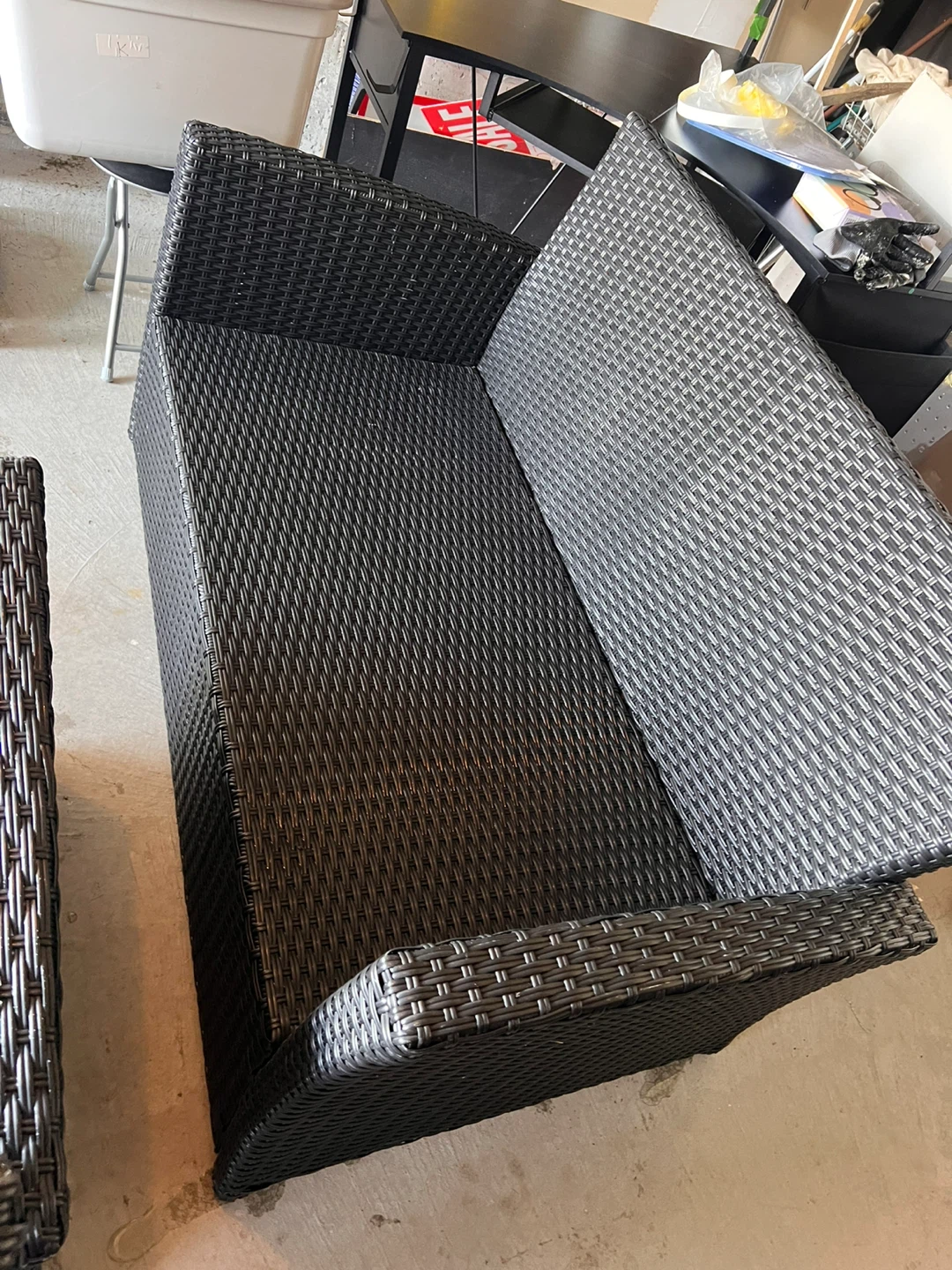 Black Wicker Outdoor Furniture Set - photo 2