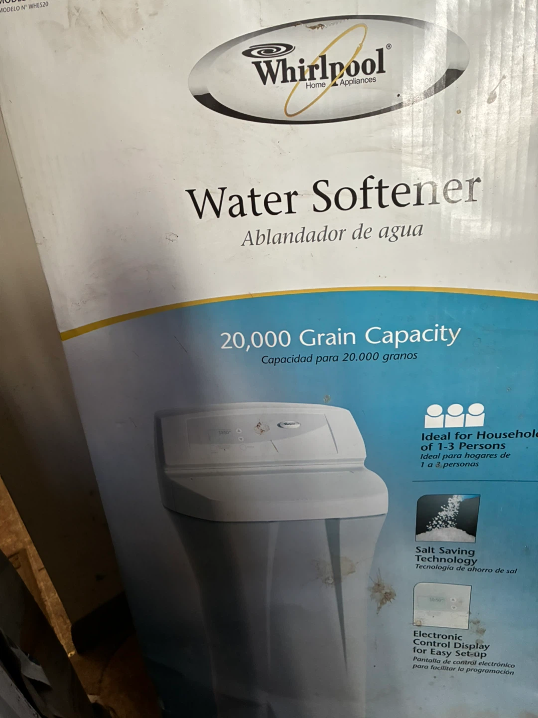 Whirlpool WHES20 Water Softener