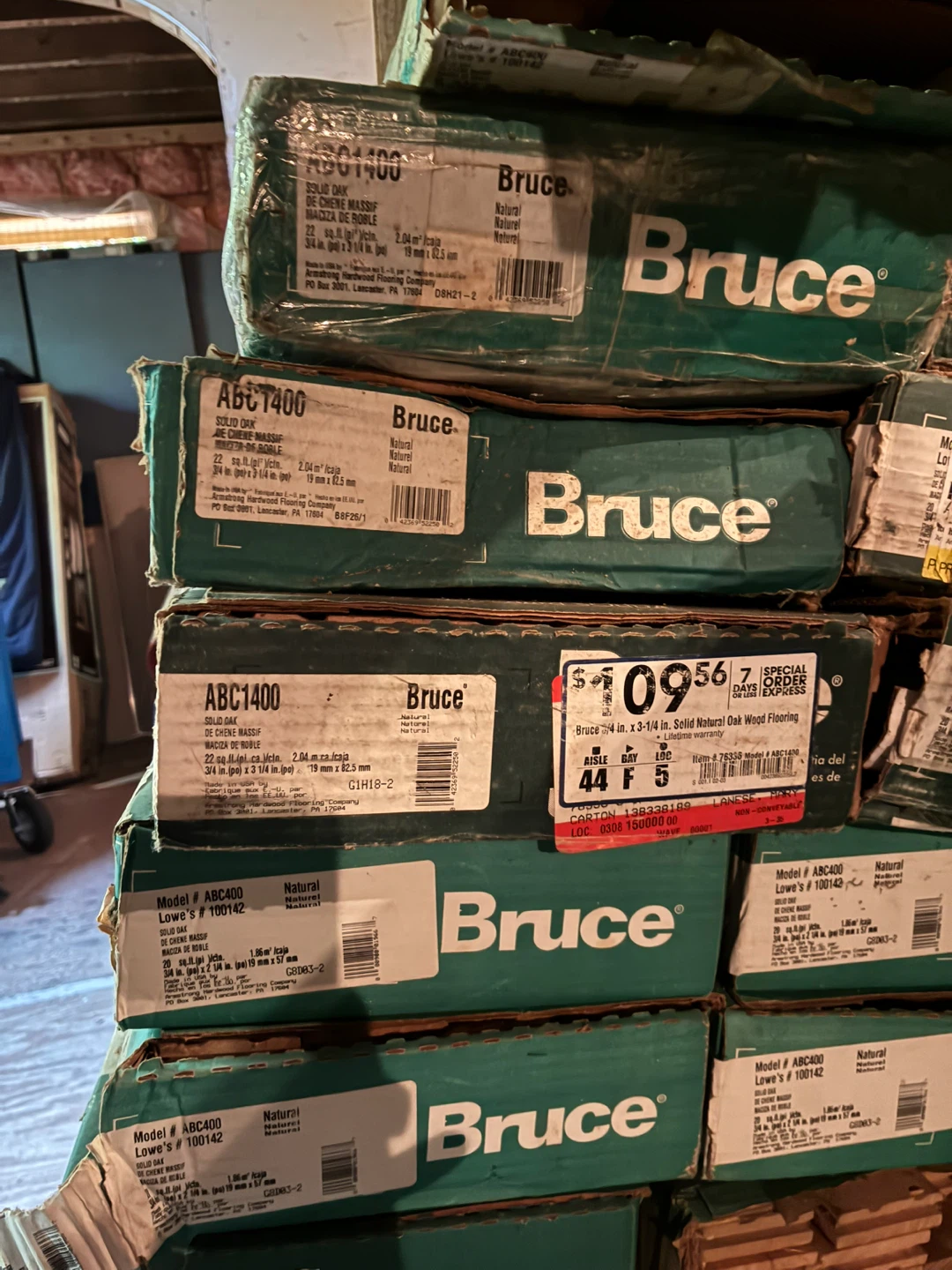 Bruce Solid Oak Flooring - ABC1400 - Natural