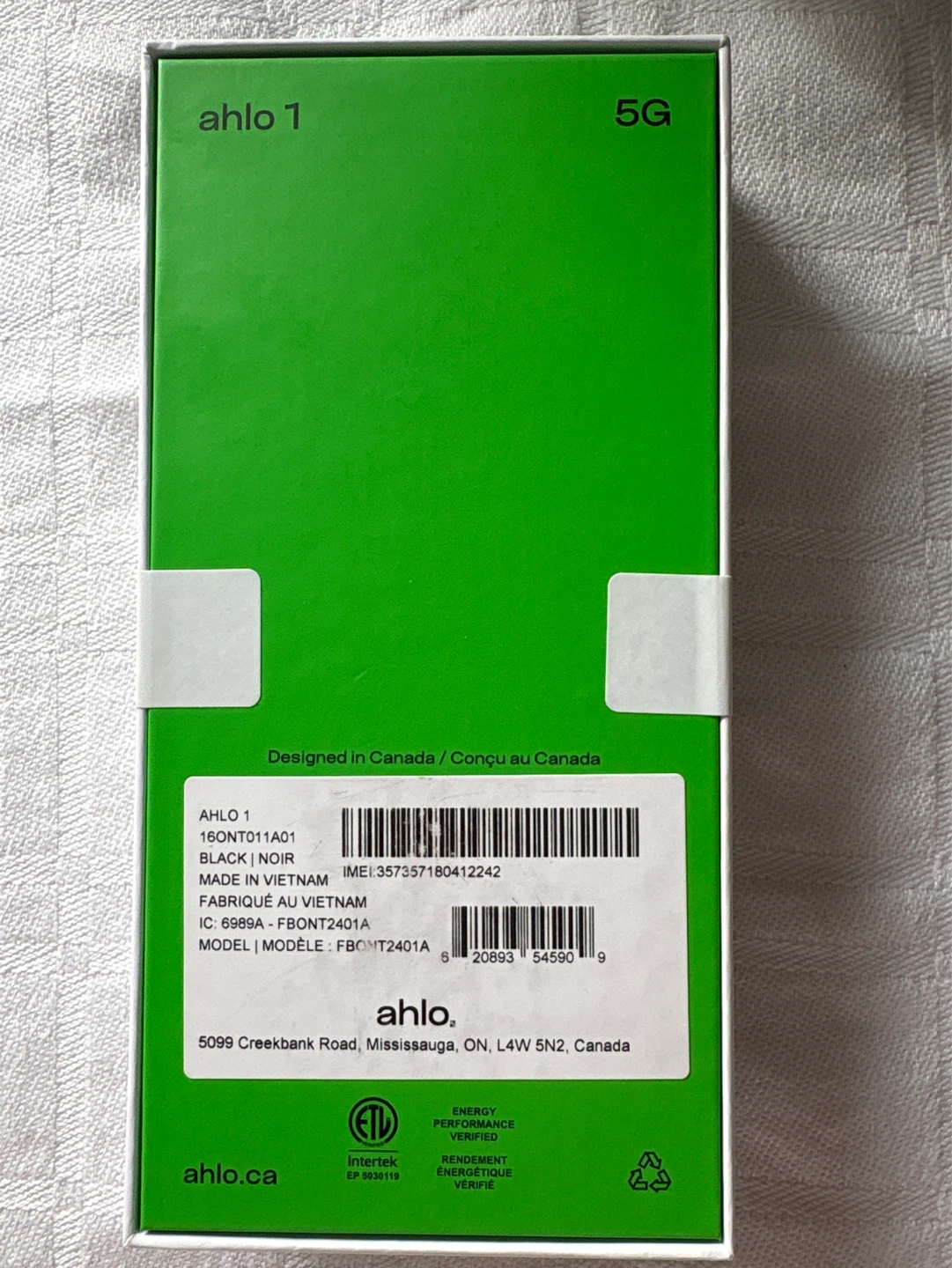 Ahlo 1 5G Smartphone - Black/Noir brand new - photo 2