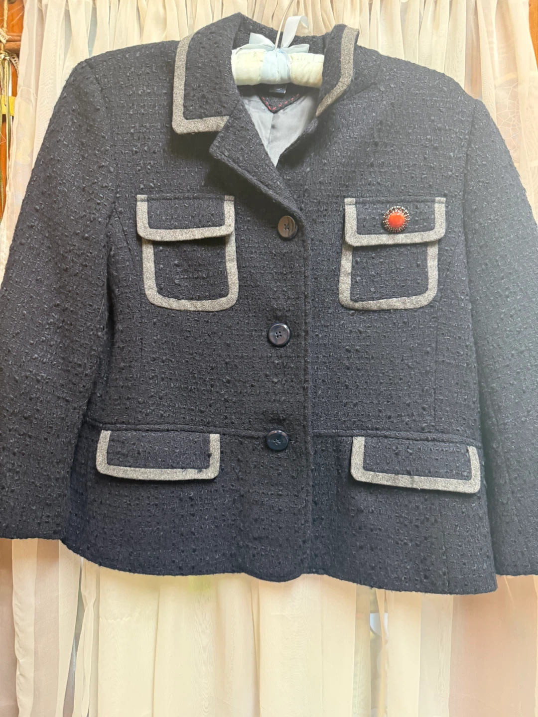 Tommy Hilfiger Women's Navy Blazer L/G