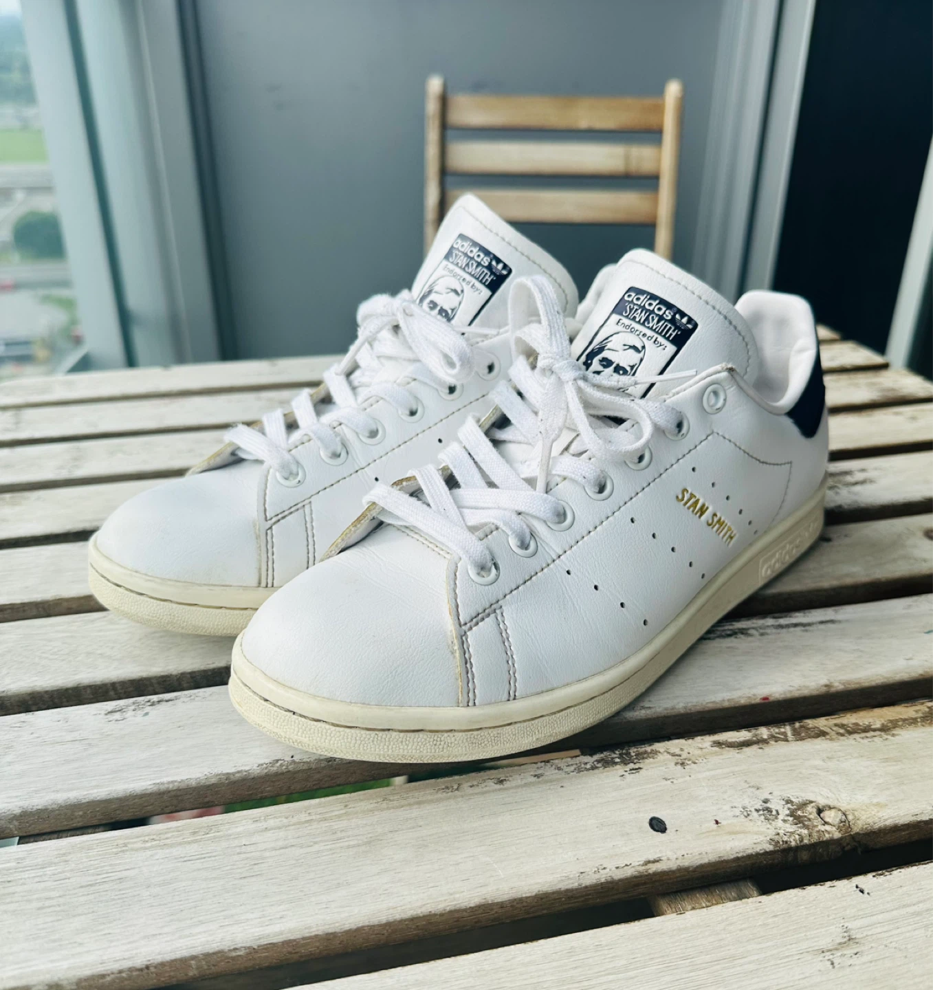 Adidas Stan Smith Leather Sneakers Men’s 8.5 - photo 2