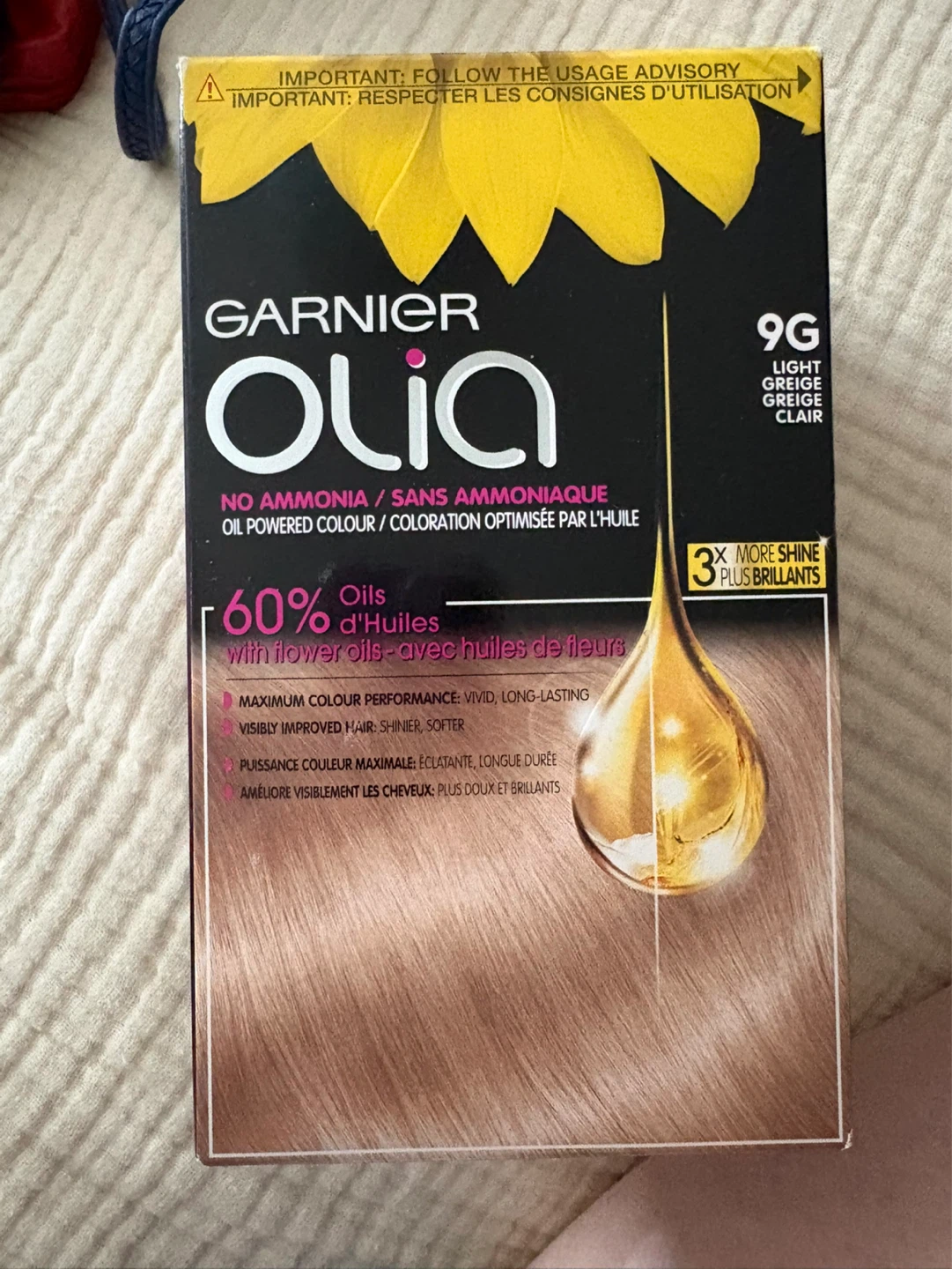 Garnier Olia 9G Light Griege Hair Colour