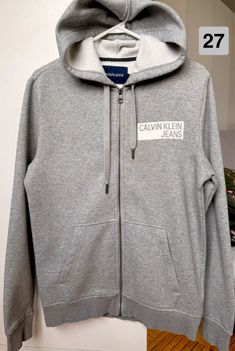 Calvin Klein Jeans Grey Full-Zip Hoodie