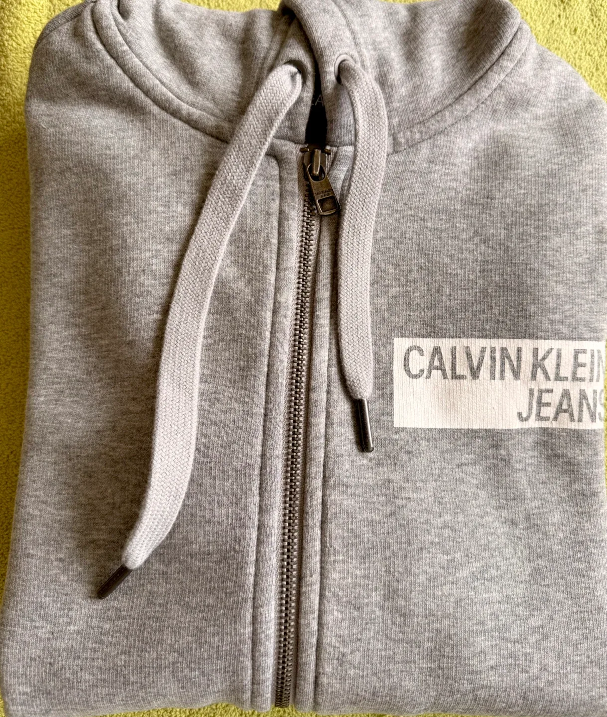 Calvin Klein Jeans Grey Full-Zip Hoodie - photo 3