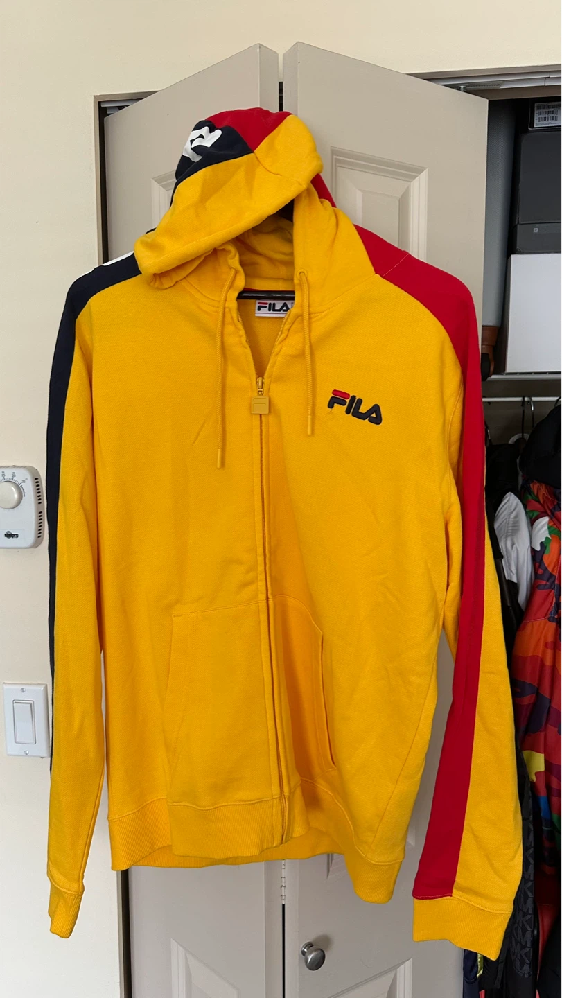 Fila Yellow Zip-Up Hoodie - photo 2