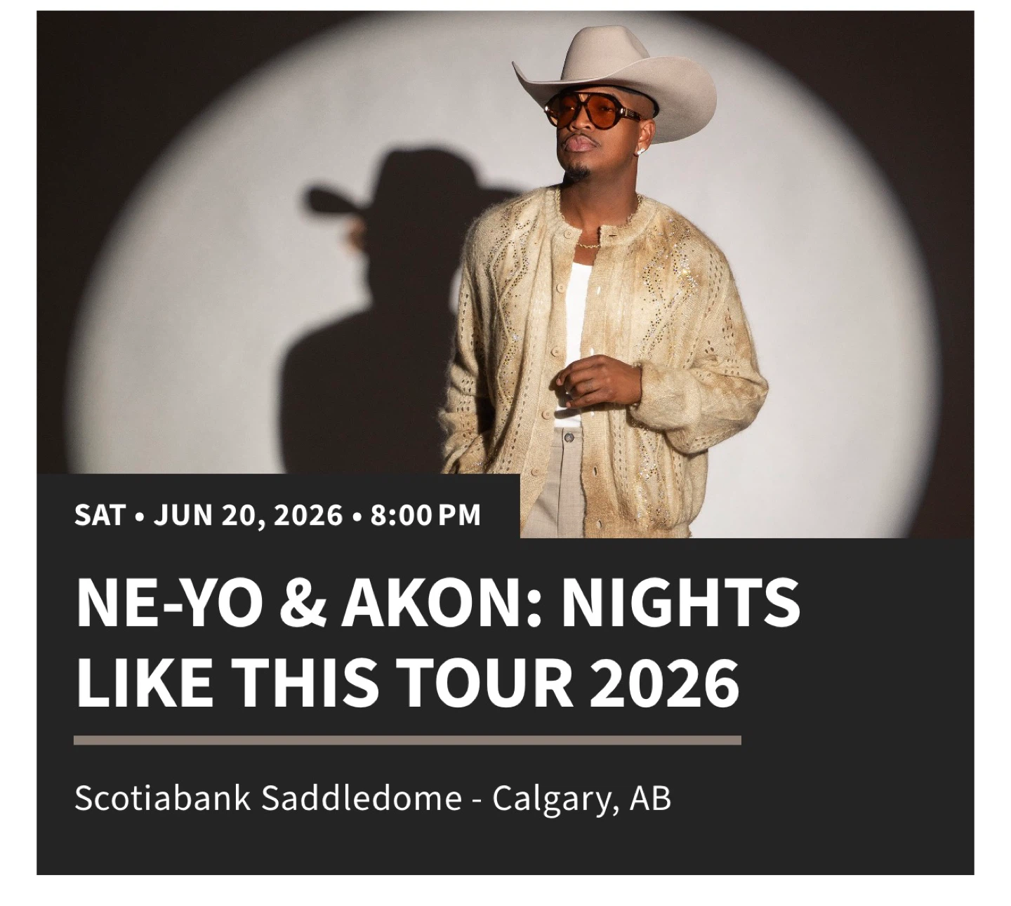 Ne-Yo & Akon: Nights Like This Tour 2026 Ticket
