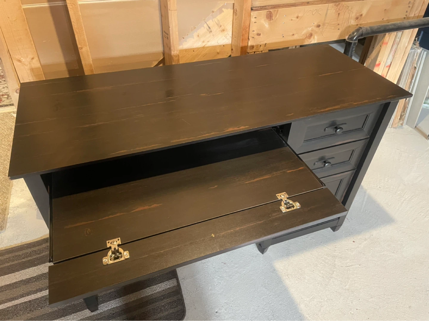 Espresso Writing Desk - photo 2