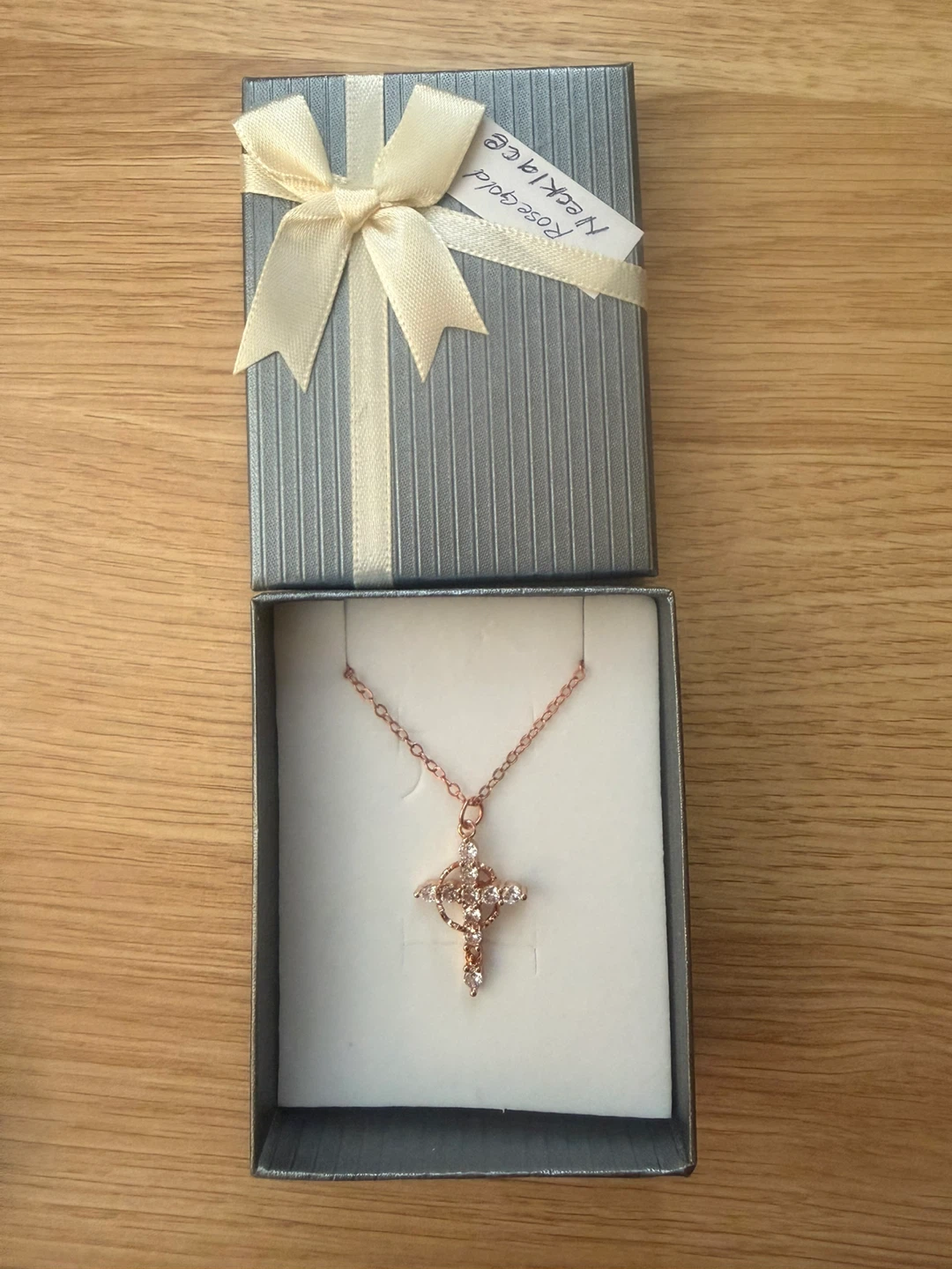 Rose Gold Cross Necklace