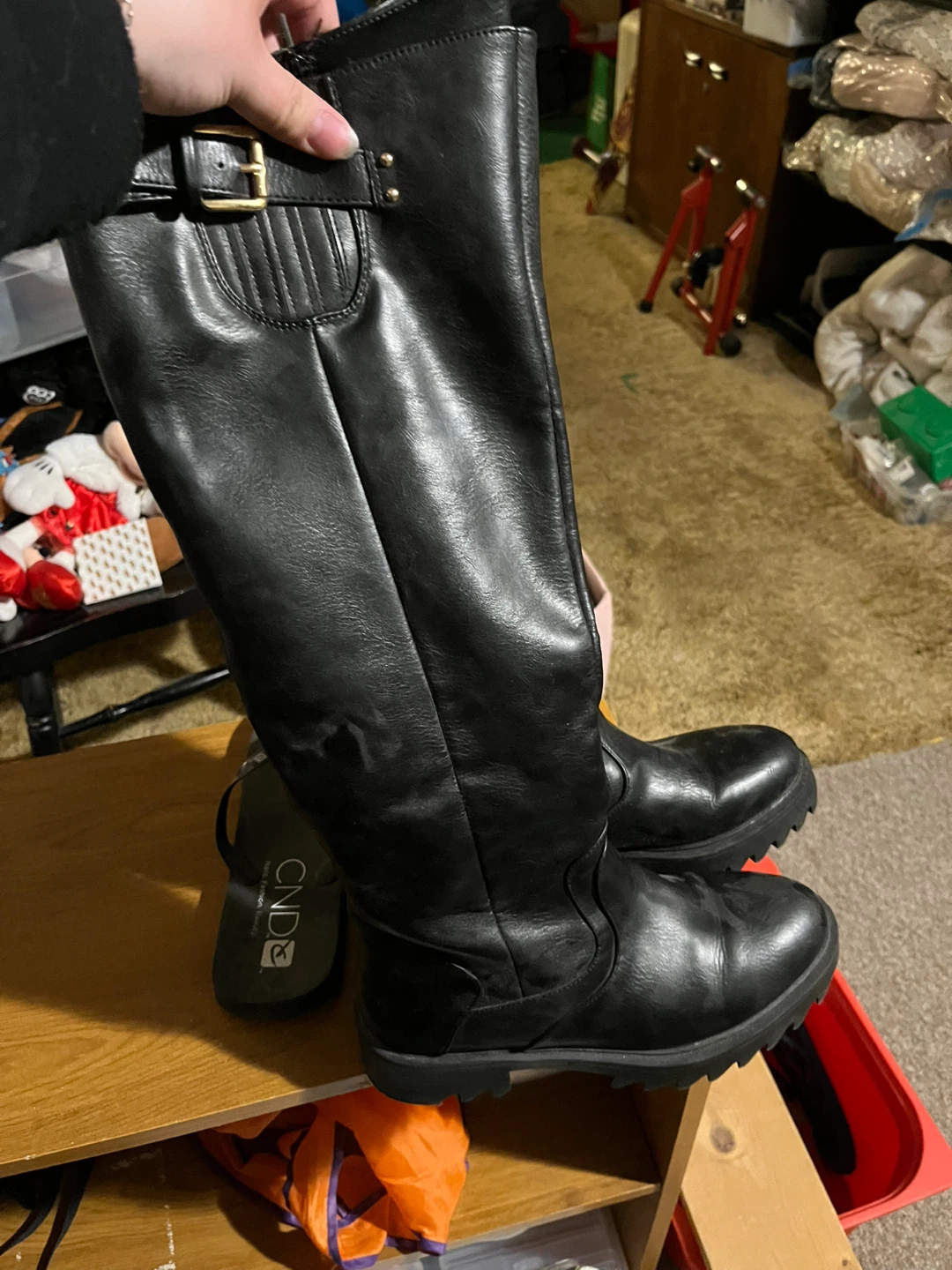 Black Morgane Knee-High Boots