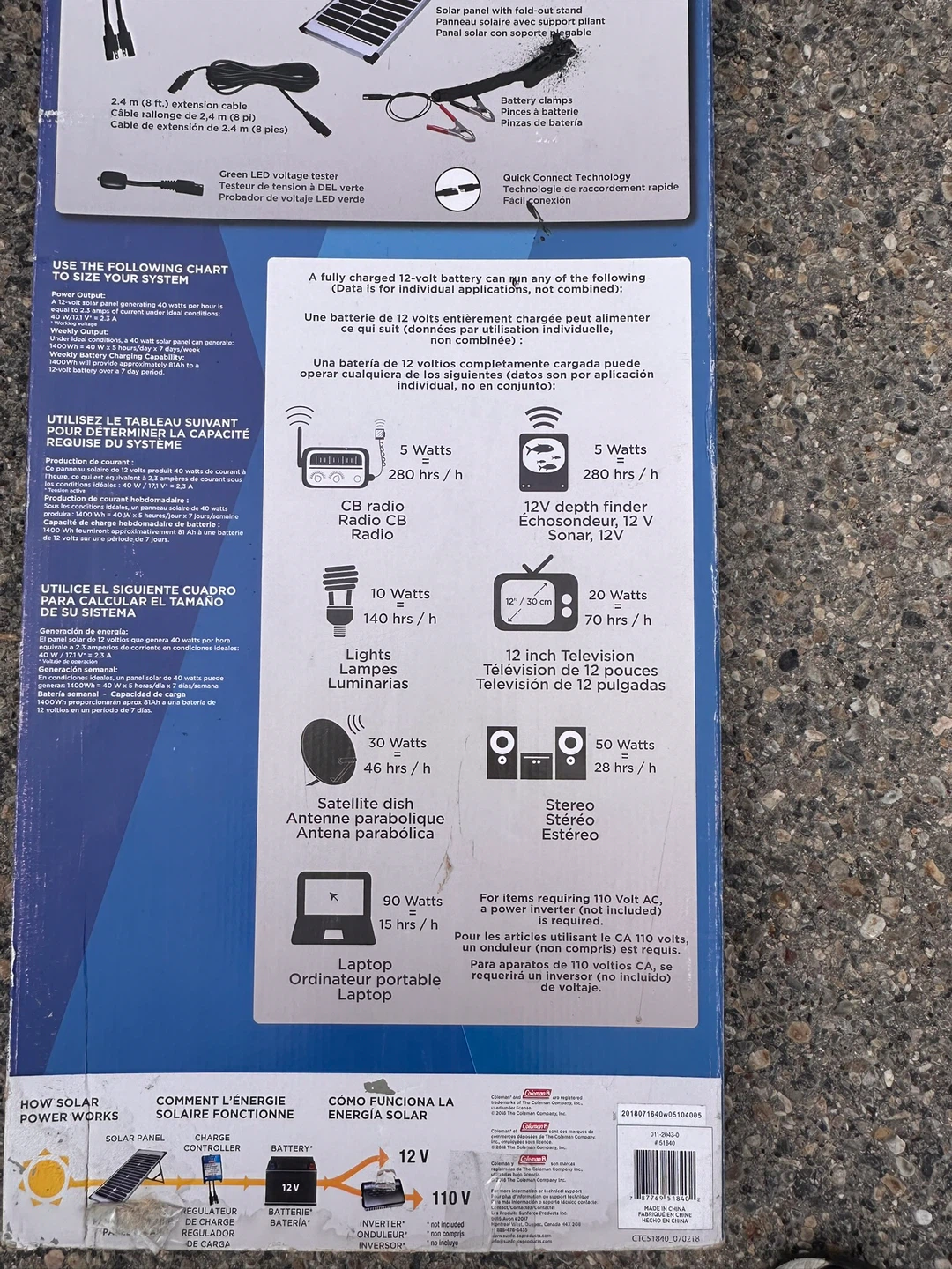 40 Watt Solar Panel with Stand - photo 2