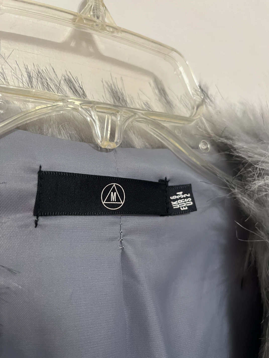 New Missguided Faux Fur Coat - Grey - Size US 2 - photo 3