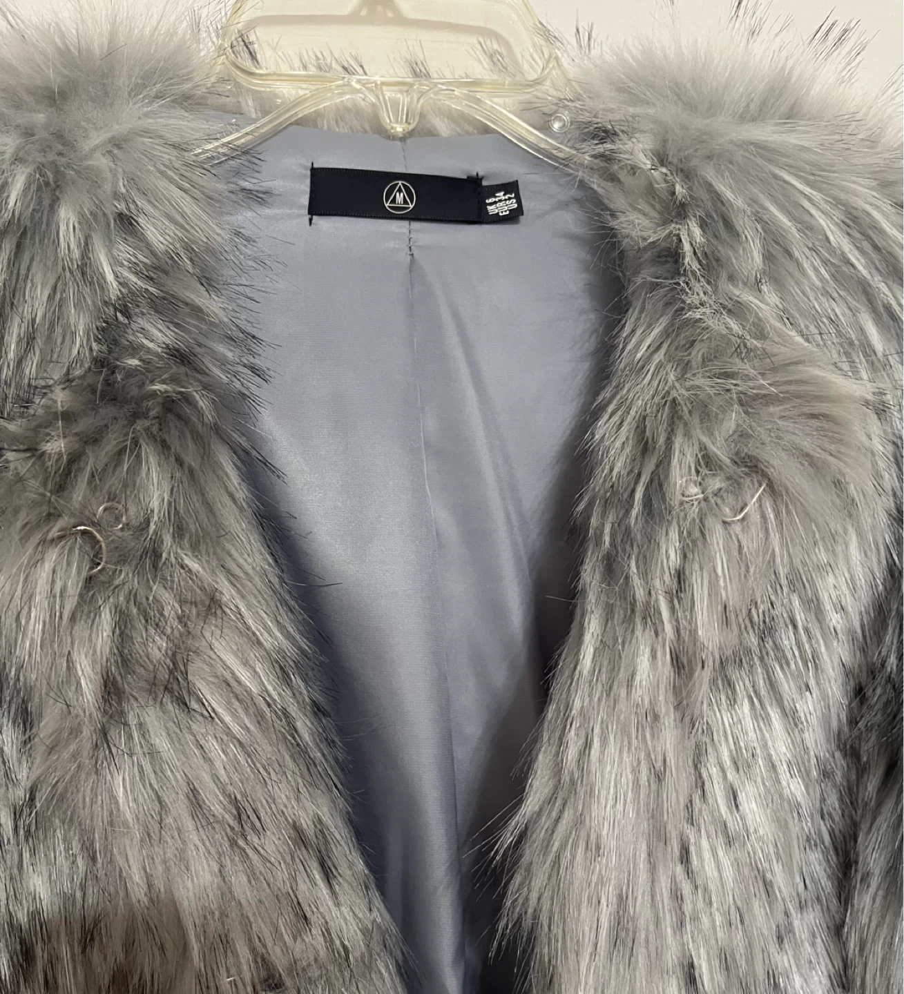 New Missguided Faux Fur Coat - Grey - Size US 2 - photo 2