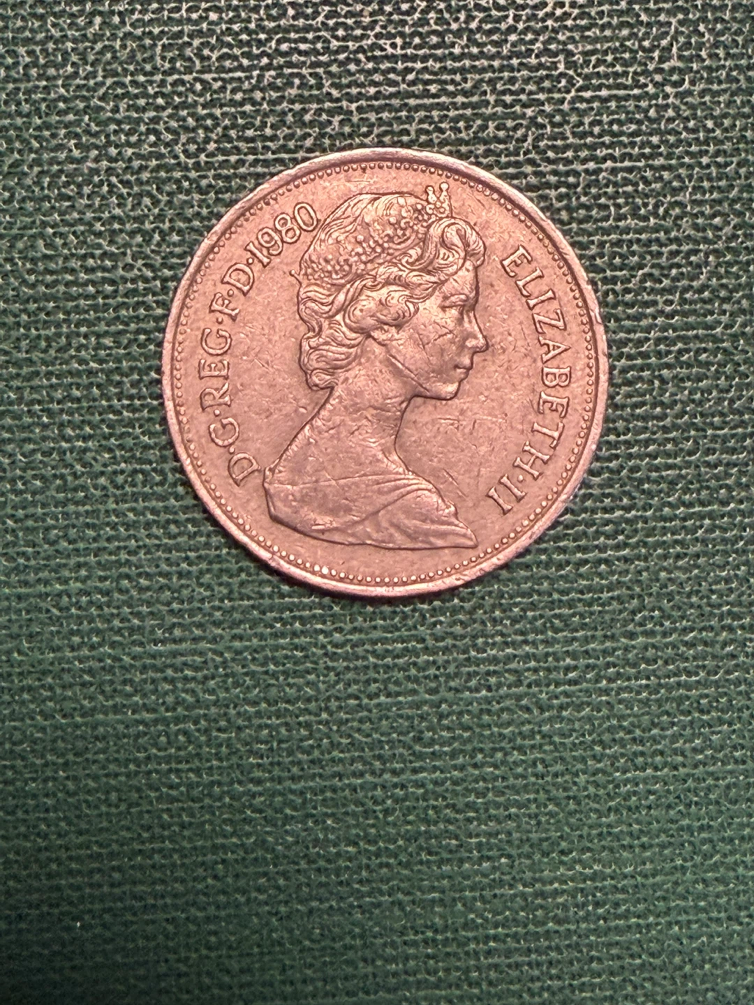 1980 10 New Pence coin