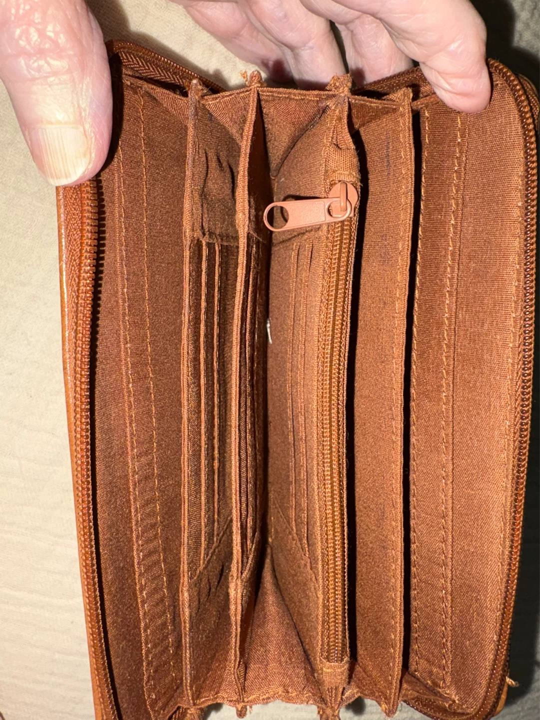 Rosetti Brown Faux Leather Zip Around Wallet - photo 2