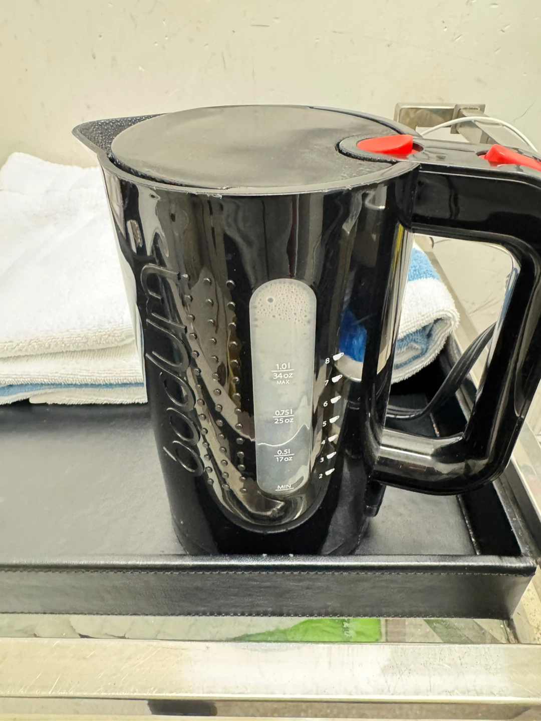 Black Electric Kettle 1.0L