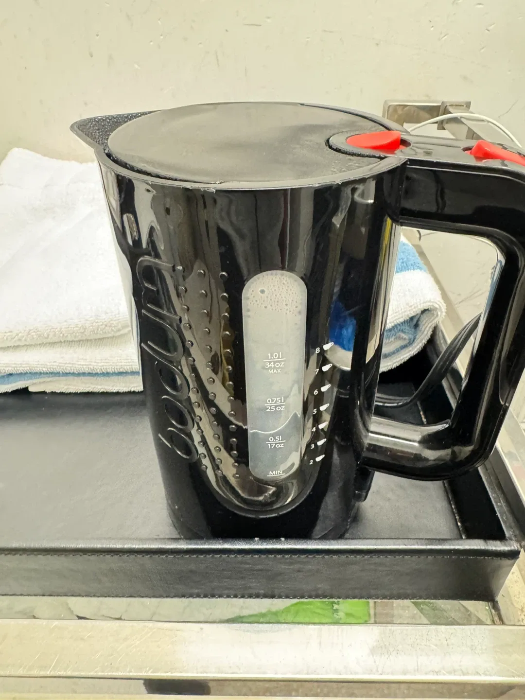 Black Electric Kettle 1.0L