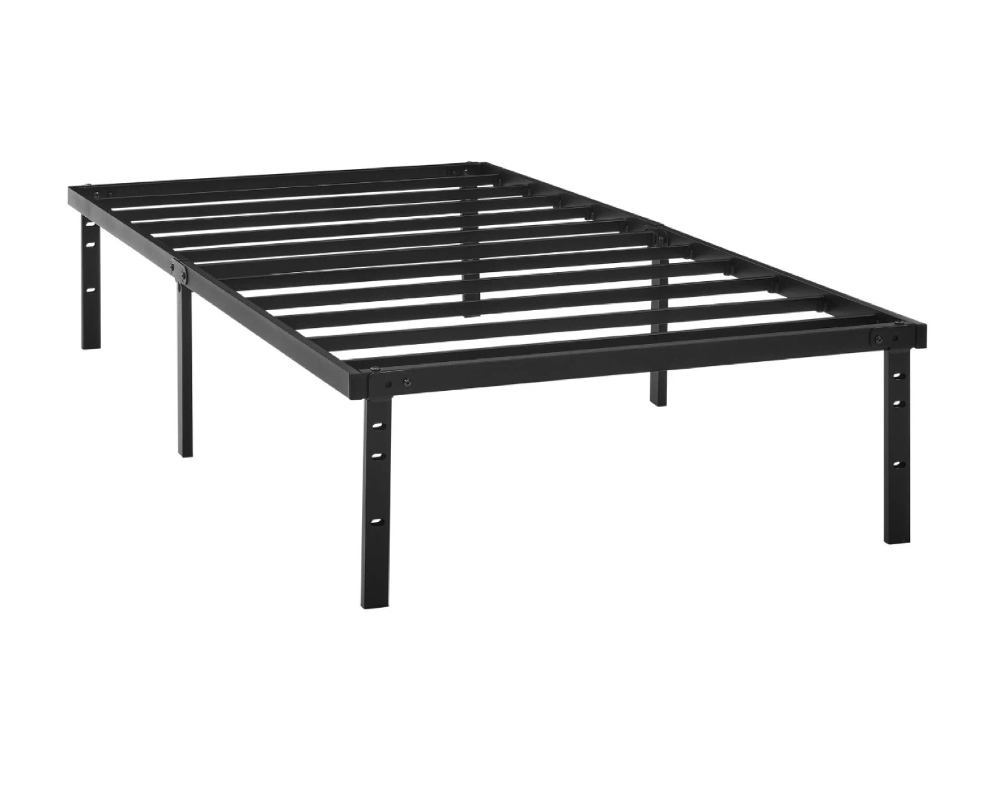 Twin Foam mattress and Black Metal Bed Frame - photo 2