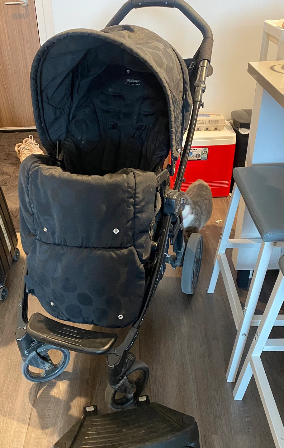 Peg perego stroller with attachments
