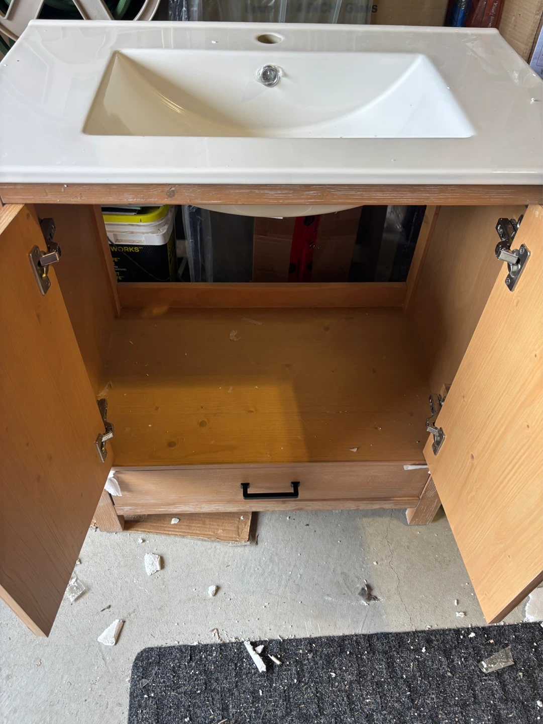 Antique Bathroom Vanity with Sink - photo 4